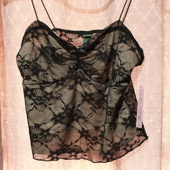 wild fable Tops - NWT Wild Fable Women's Lace Tank Top Black Size Medium